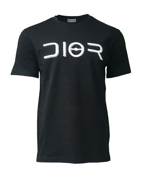 dior t shirt black basic|dior shirt men black.